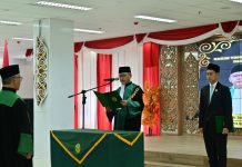 Pengadilan Tinggi Agama Kalimantan Utara Gelar Pelantikan Hakim Tinggi, Ketua Pengadilan Agama Nunukan dan Panitera Pengganti PTA Kalimantan Utara