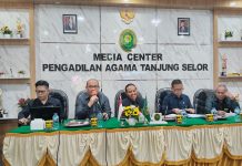 Pengadilan Tinggi Agama Kalimantan Utara Melakukan Pembinaan Tugas Pokok Kepaniteraan di Pengadilan Agama Tanjung Selor Kelas I B