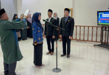 Pengambilan Sumpah dan Pelantikan CPNS Analis Perkara Peradilan menjadi PNS pada Pengadilan Agama Pangkalan Tarakan