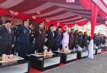 Ketua Pengadilan Tinggi Agama Kalimantan Utara, Dr. H. Bambang Supriastoto, S.H., M.H., Menghadiri Acara Hari Bhayangkara ke-79
