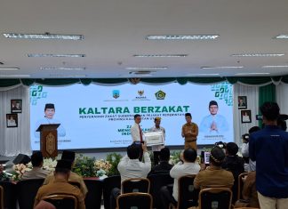 Wakil Ketua Pengadilan Tinggi Agama Kalimantan Utara, Bapak Dr. Drs. Nurul Huda, S.H., M.H. mewakil Ketua Pengadilan Tinggi Agama Kalimantan Utara menghadiri kegiatan KALTARA BERZAKAT – PROVINSI KALIMANTAN UTARA TAHUN 2026 M/1447 H