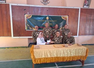 Ketua Pengadilan Tinggi Agama Kalimantan Utara Menghadiri Kunjungan Sosial dalam Rangka HUT ke-73 IKAHI di Dinas Sosial Kabupaten Bulungan
