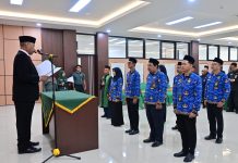 Ketua PTA Kalimantan Utara Melantik Tujuh Pegawai Negeri Sipil