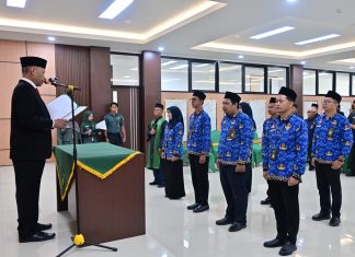Ketua PTA Kalimantan Utara Melantik Tujuh Pegawai Negeri Sipil
