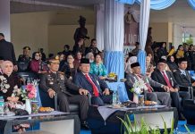 Ketua PTA Kaltara Hadiri Upacara dan Syukuran Hari Bhayangkara ke-80 di Polda Kaltara