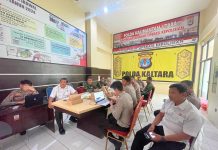 Rapat Harmonisasi dan Sinkronisasi Nota Kesepakatan PTA Kalimantan Utara Bersama Polda Kaltara